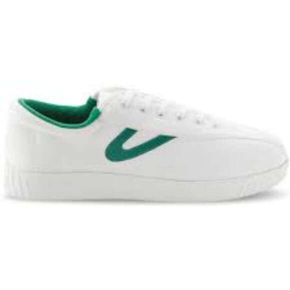 Tretorn Nylite Canvas Sneakers White Green Women’s 6 Preppy Classic NWOB - Picture 3 of 10